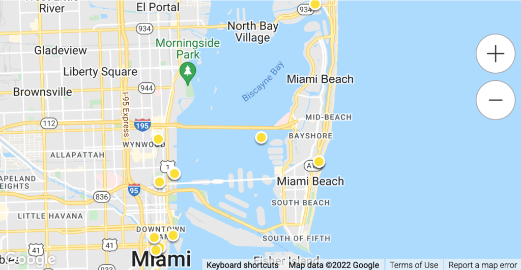 Historique des ventes Miami
