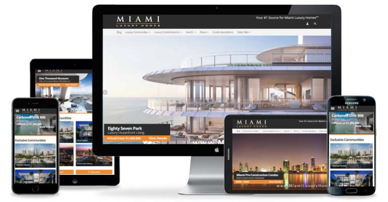 Site internet agent immobilier Miami