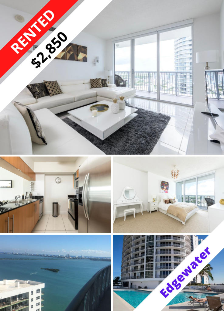 RENTED - For Rent - 1750 N Bayshore Dr #4209 - Opera Tower - Edgewater - Arnaud Homburger