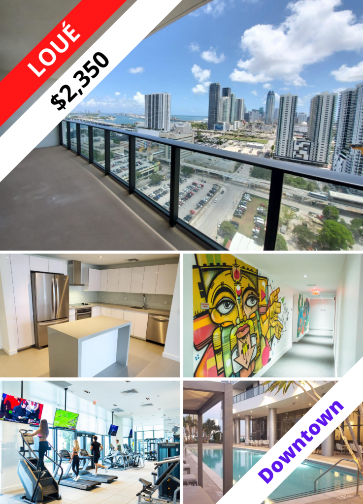 Appartement à louer - 1600 NE 1st Ave #1607, Miami - Canvas - Loué