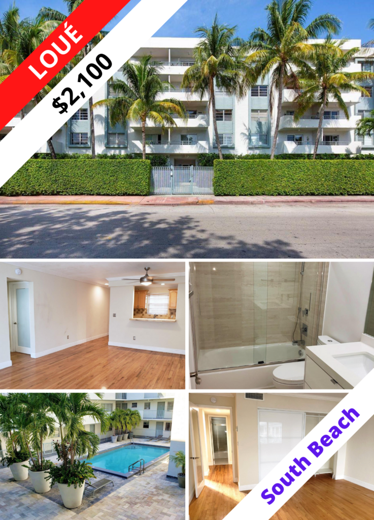 Appartement à louer - 1610 Lenox Ave #311, Miami Beach - South Beach - loué