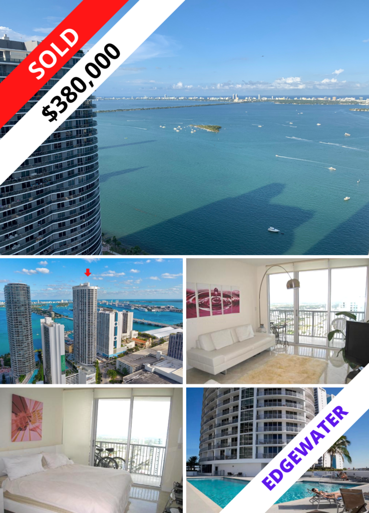 JUST SOLD - 1750 N Bayshore Dr #1105, Miami - Opera Tower - Condo - Edgewater Miami.