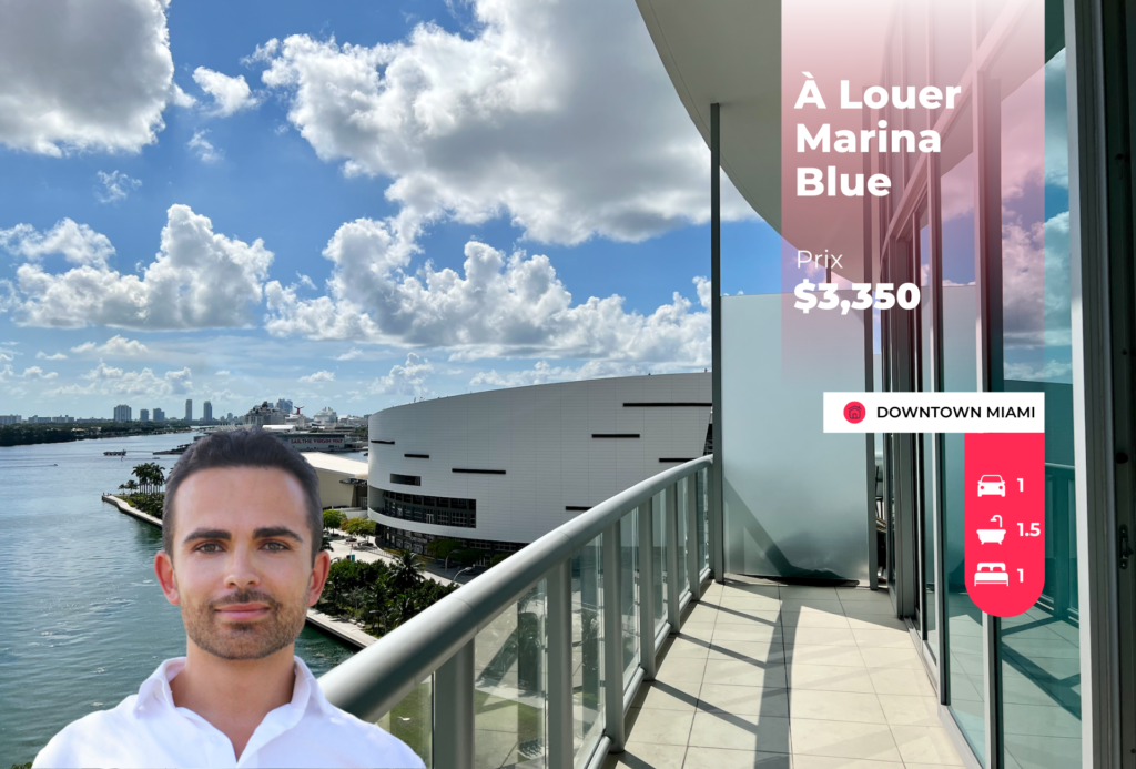 Appartement à louer - Marina Blue - Downtown Miami - Agent immobilier Miami - Arnaud Homburger